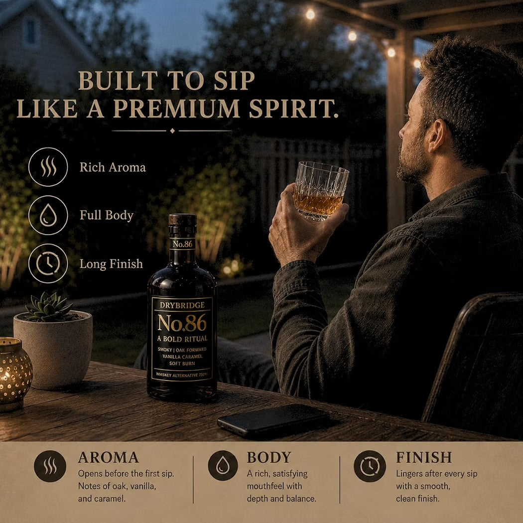 An evening pour on the patio